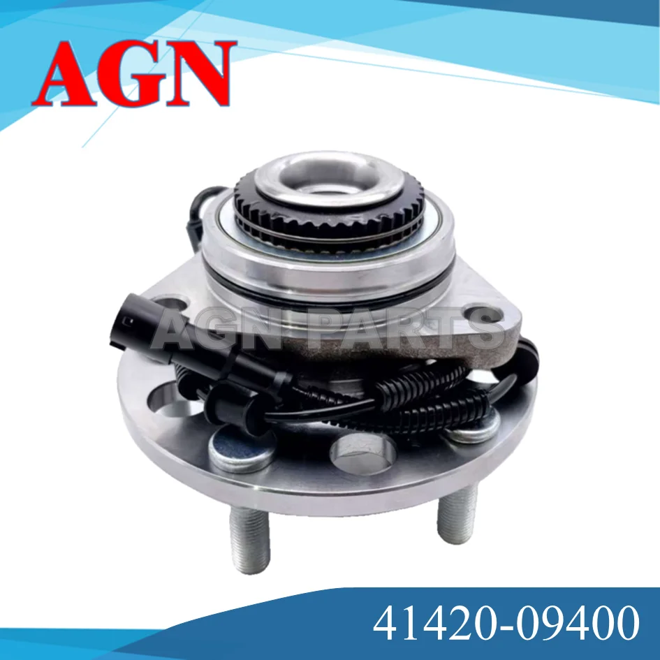 for Ssangyong Actyon Kyron Rexton Rodiu Front Wheel Hub and Bearing Assembly with ABS, 41420-09401 41420-09403 41420-09400