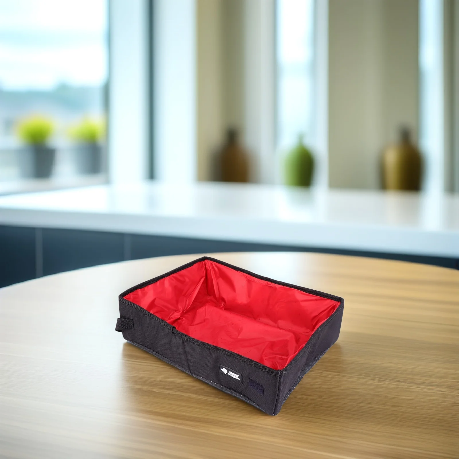 

Portable Oxford Cloth Cat Litter Box Waterproof Foldable Easy Basin Training Toilet Kitten Supplies Red