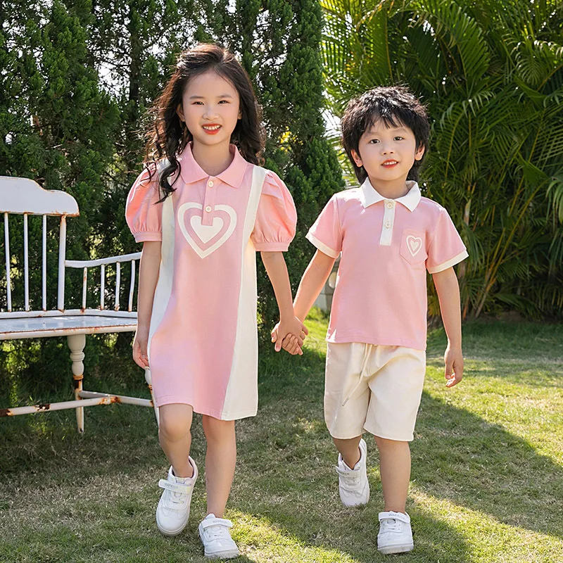 Trajes familiares a juego de verano para madre e hija, vestido a juego, Camiseta de algodón para papá e hijo, pantalones cortos para vacaciones, trajes a juego para pareja