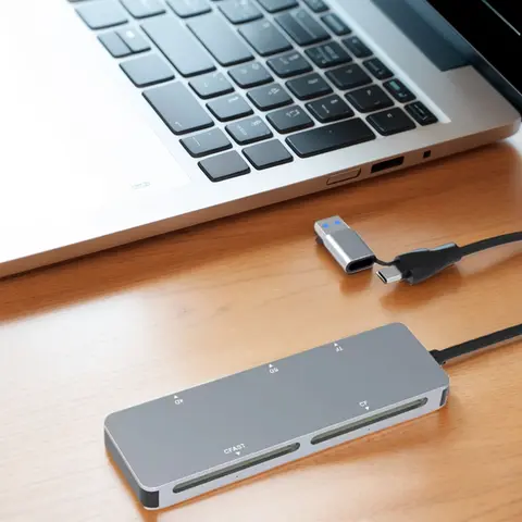 5 in 1 Memory Card Reader 5Gbps CFast+XD+CF+SD+TF Reader Multi Memory Card Reader Type-C & USB A for Windows XP/Vista/7/8  OS