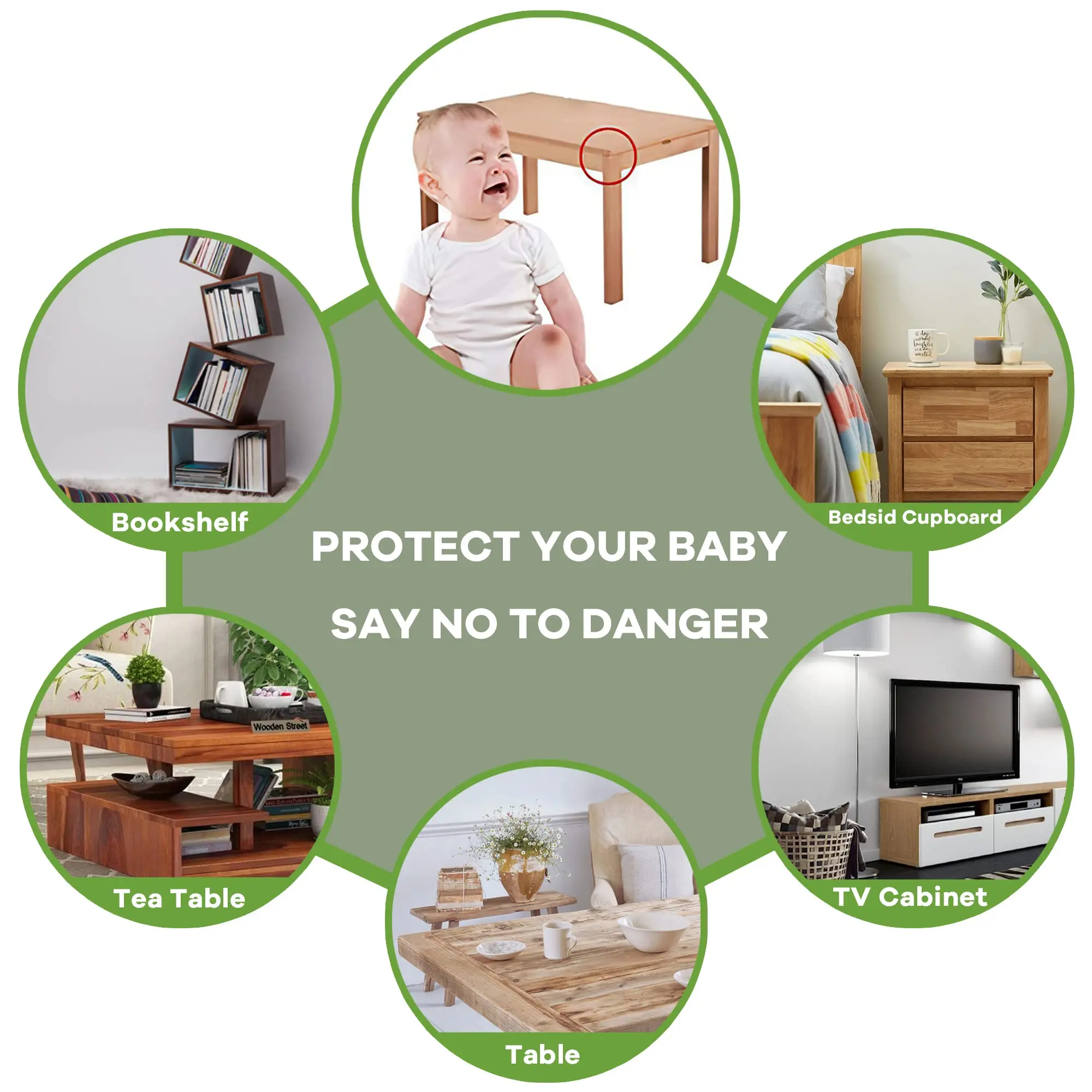 سلامة الطفل سيليكون واقي زوايا الطاولة الأثاث حافة غطاء للحماية شفافة الأطفال المضادة للتصادم حافة الحرس #6