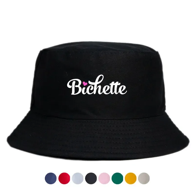 Classic Bichette Print Reversible Bucket Hat Women Man Outdoor Sports Sun Beach Fisherman Cap Unisex Adult Daily Summer Hats