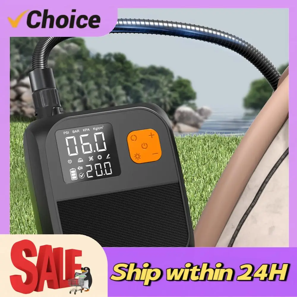 

SUP Air Pump Rechargeable Electric Paddle Board Pump 25PSI Portable Electric Pump for Paddle Board Inflatable Boats