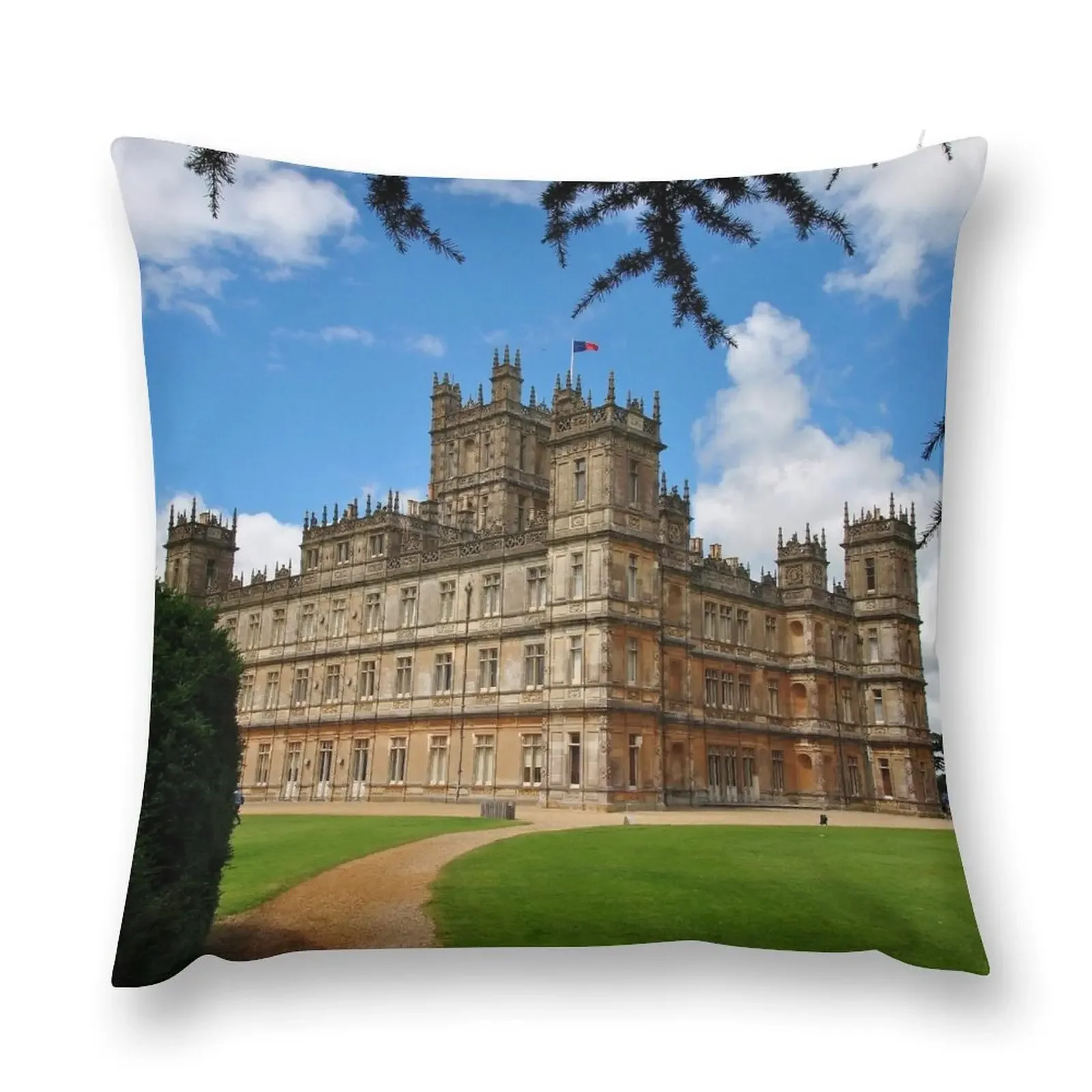 Highclere Castle Downton Abbey England UK Throw Pillow Pillow Cases Christmas Pillow