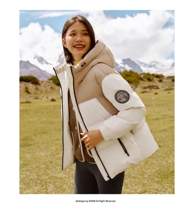 Semir Down Jacket Women 2026 New Winter Three-Resistant Outerwear Warm Versatile Fashion Winter Clothing