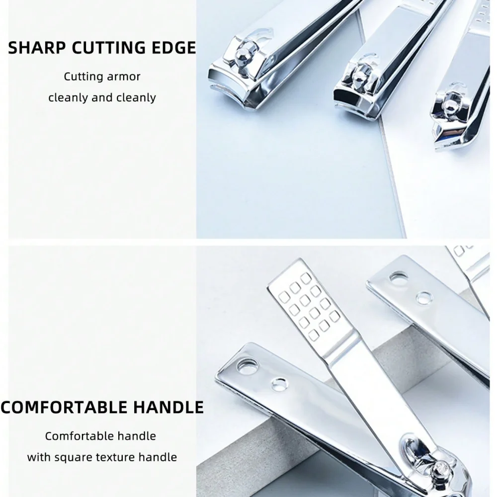 3-częściowy zestaw obcinaczy do paznokci ze stali nierdzewnej, profesjonalny zestaw do obcinania paznokci, ostre i trwałe narzędzia do manicure i pedicure