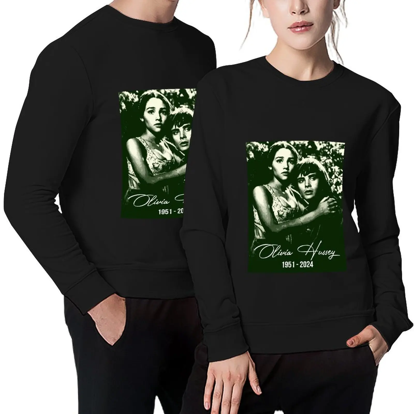 

Olivia Hussey 1951-2024, Rest In Peace Olivia Hussey Pullover men clothes japanese style sweatshirt men