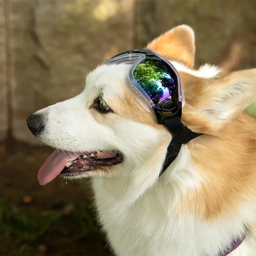 Dog Sunglasses Windproof and UV Resistant 55g Goggles Suitable for Medium To Large Dogs Adjustable  Dog Sunglasses Dog Stuff