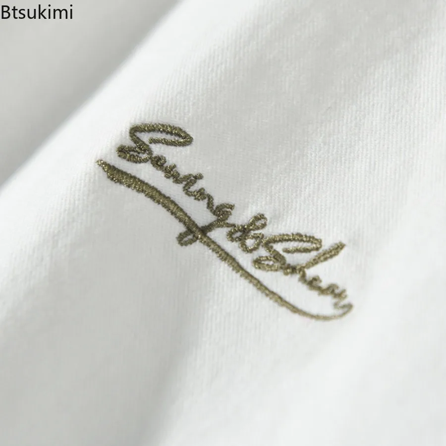 2025 Spring New Men's Long Sleeve Shirts Fashion Splice Design Lapel Button-up Casual Shirt Coat Japanese Style Street Tops Male