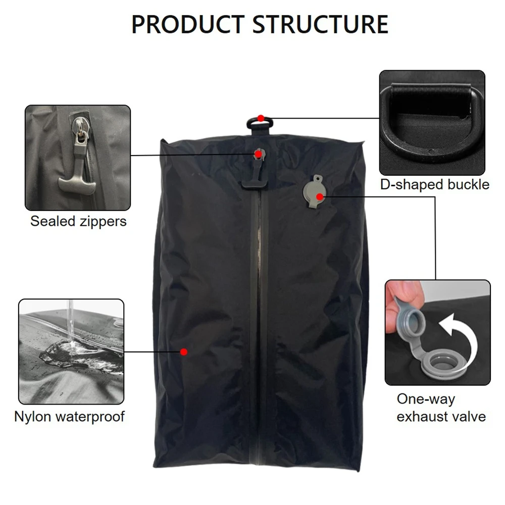 

Reusable Vacuum Bags for Travel Dustproof Space Saver Vacuum Compression Bag Waterproof Luggage Vacuum Storage Bag Backpack