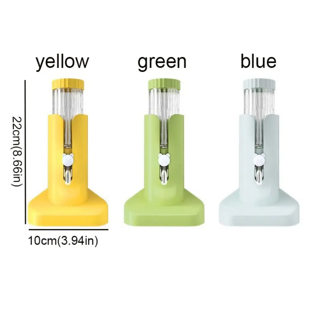 زجاجة مياه هامستر مانعة للتسرب مع حامل قابل للفصل ومضاد للانقلاب وحدة تغذية عمودية للحيوانات الصغيرة قابلة للتعديل #6