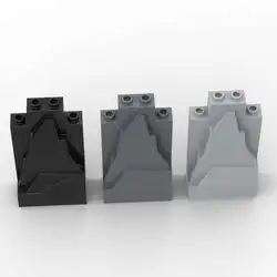 MOC 1PCS 47847 Rock Panel Building Blocks 2x4x6 Mountain Rockery Board Bricks Particle Puzzle Toy Children Birthday Kid Gifts