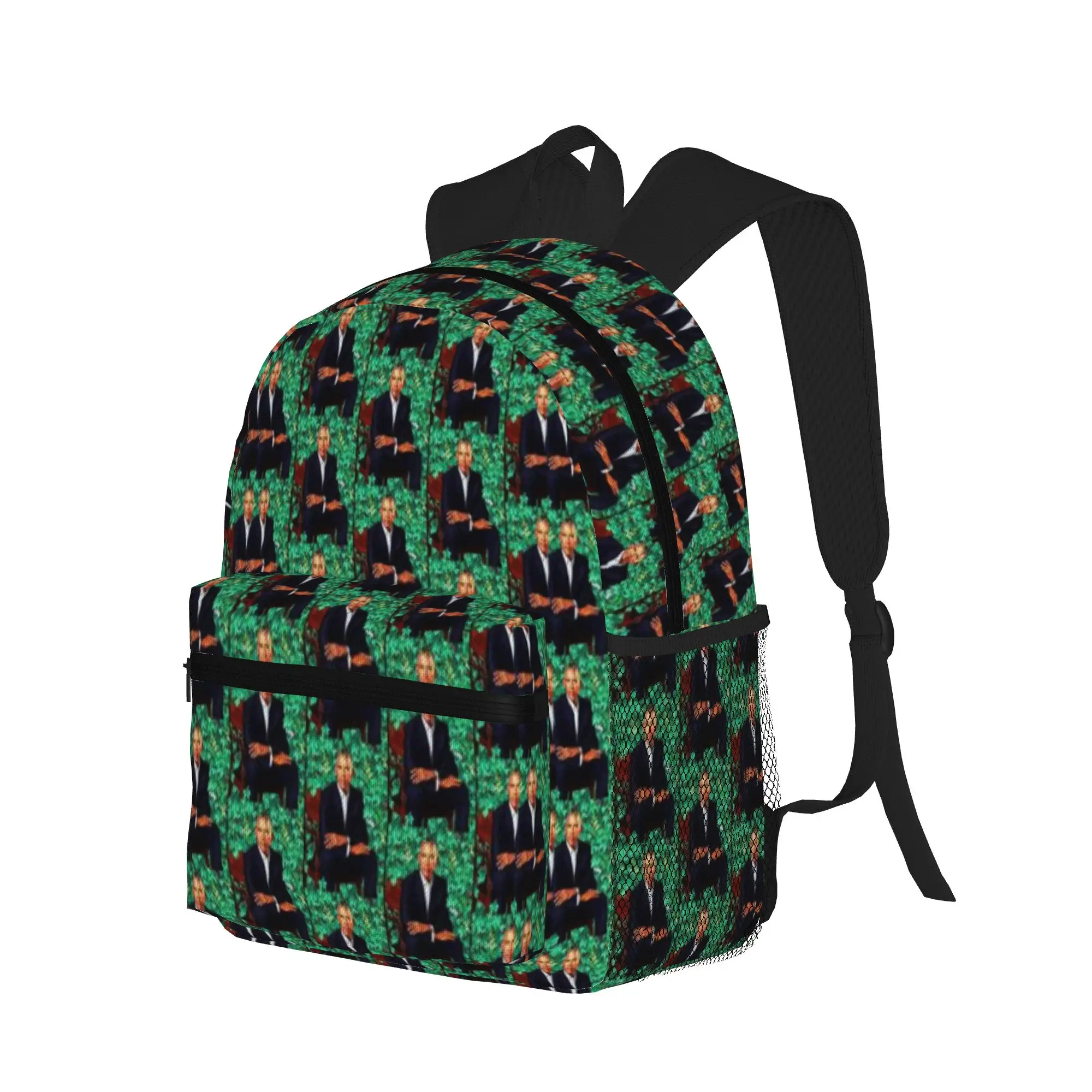 president obama portrait for the national gallery  Casual Backpack for Students and Adults Female bags
