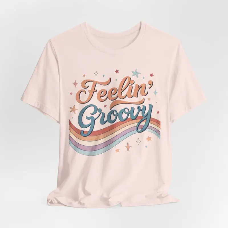 

Футболка Groovy Vibes Äì Retro 70s в винтажном стиле