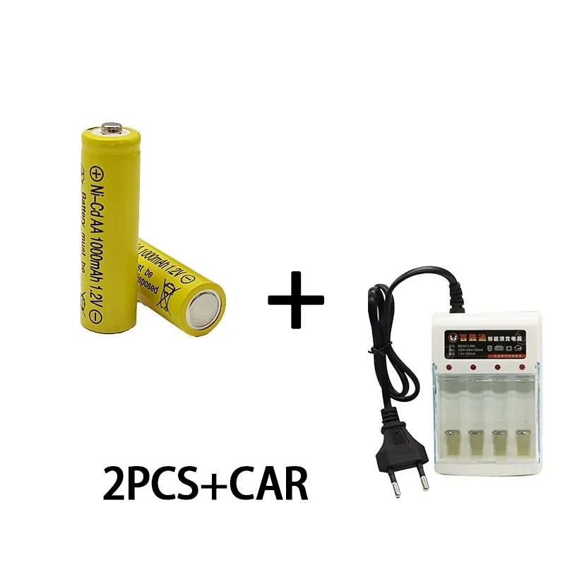 No. 5 nickel-chromium rechargeable battery, AA1.2V, 1000mah, toy remote control car, remote control, mouse, razor, with charger