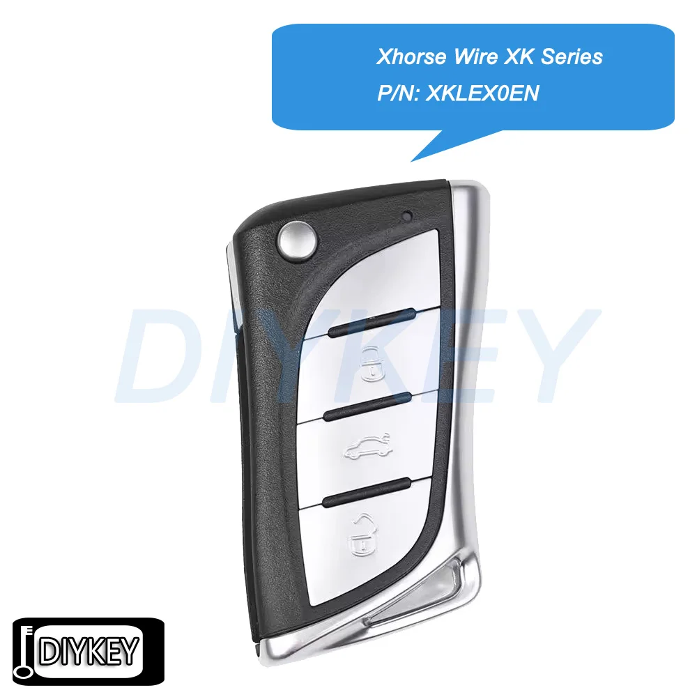 New Xhorse XKLEX0EN XK Wire Universal Remote Key for Lexus Style 3 Buttons for VVDI Key Tool English Version
