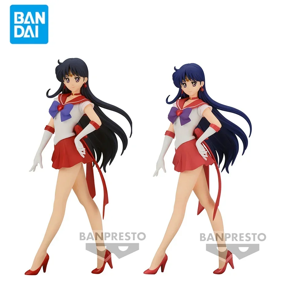 In Stock Original Banpresto Glitter ＆ Glamours Sailor Moon 23cm Hino Rei Bunny Girl Doll Anime Figure Model Toy Collection Gifts