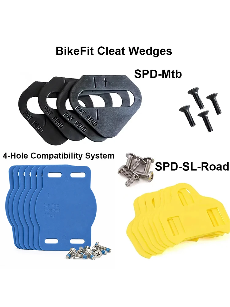 AliExpress NONE BikeFit Cleat Wedges for Shimano Road SPD-SL KEO& MTB SPD ATAC SpeedPlay Crank Bros Cleats 8 pcs/Pack Bike Fitting