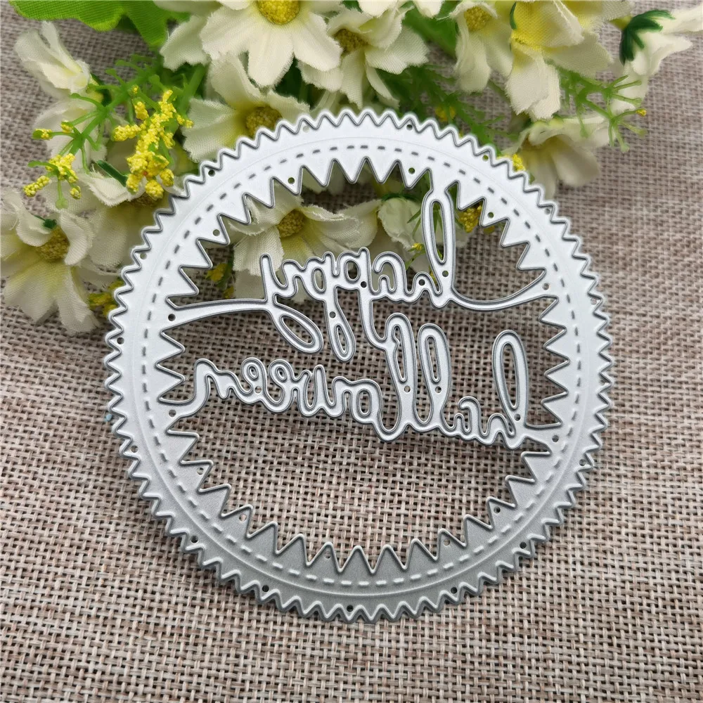 Letters Real Happy Halloween Metal Cutting Dies Stencils For DIY Scrapbooking/photo Album Decorative Embossing Paper Cards