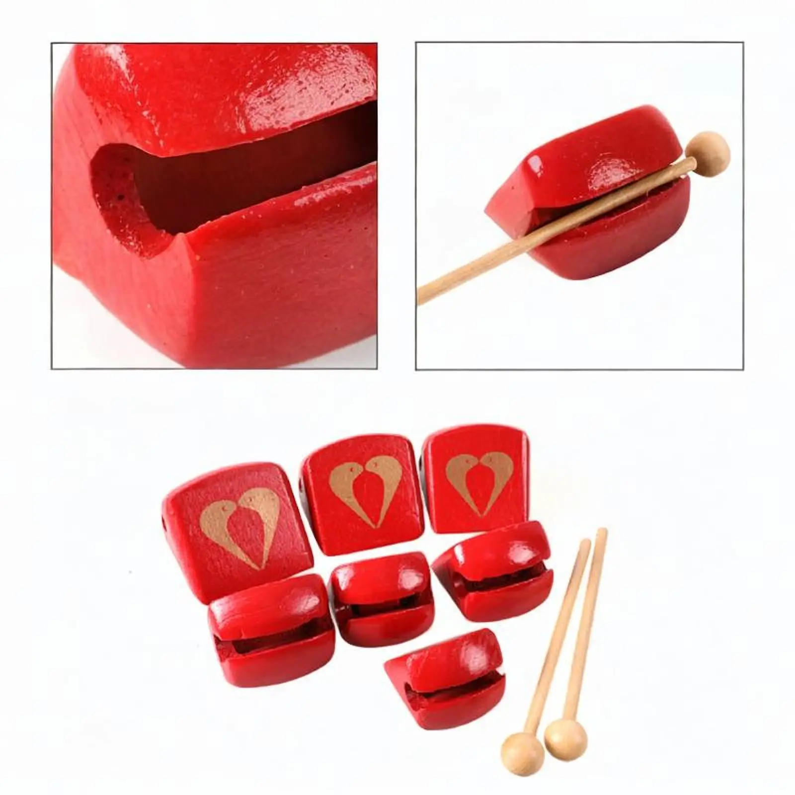 Musikinstrumente für Kleinkinder, Percussion-Spielzeug aus Holz, 7 Töne, Vorschul-Musik-Sets, motorische Fähigkeiten, Baby-Musikspielzeug für Kinder ab 3 Jahren