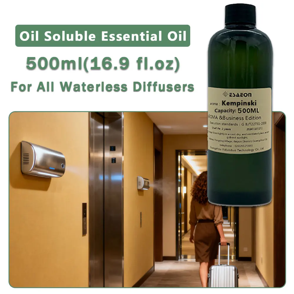 ESAEON Perfume Machine Essential Oil - For Compatible With All Waterless Fragrance Oil Diffusers, Kempinski - 500ML (16.9 fl.oz)