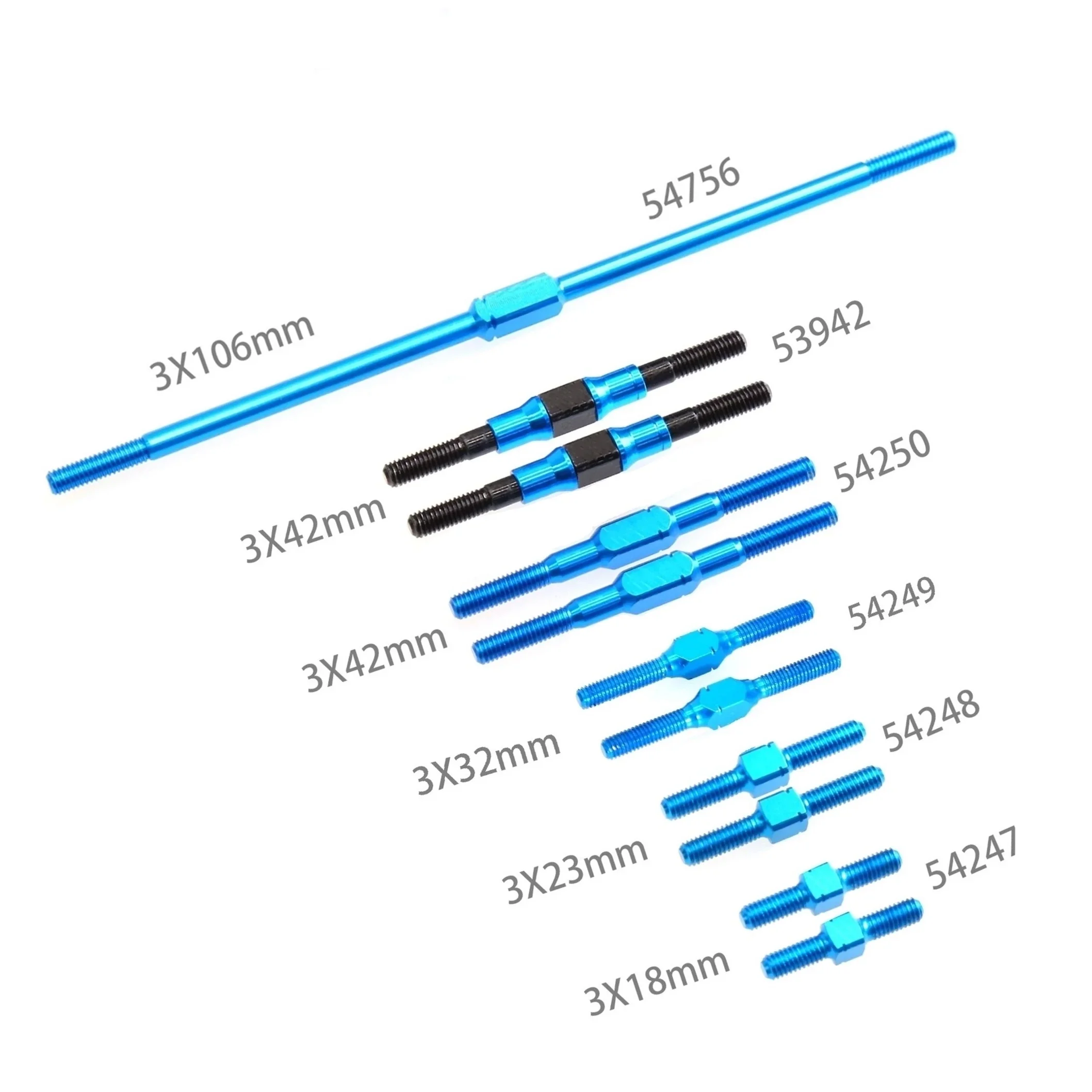 3x18/23/32/42/106 Spanschroef Set voor 1/10 RC-Tamiya 53942 54247-54250 54756 Upgrade Link Staven As Accessoires