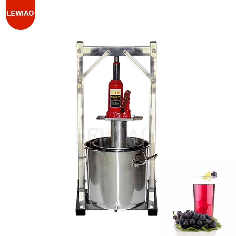 Small Household Honey Press 304 Stainless Steel Rotary Honey Press Wax Press Fresh Grape Fruit Juicer