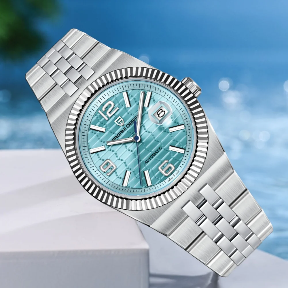 

PAGANI DESIGN механические часы с 3D ромбовидным циферблатом, японские часы Movt с сапфировым стеклом, светящиеся мужские часы из стали 316L, роскошные водонепроницаемые мужские часы