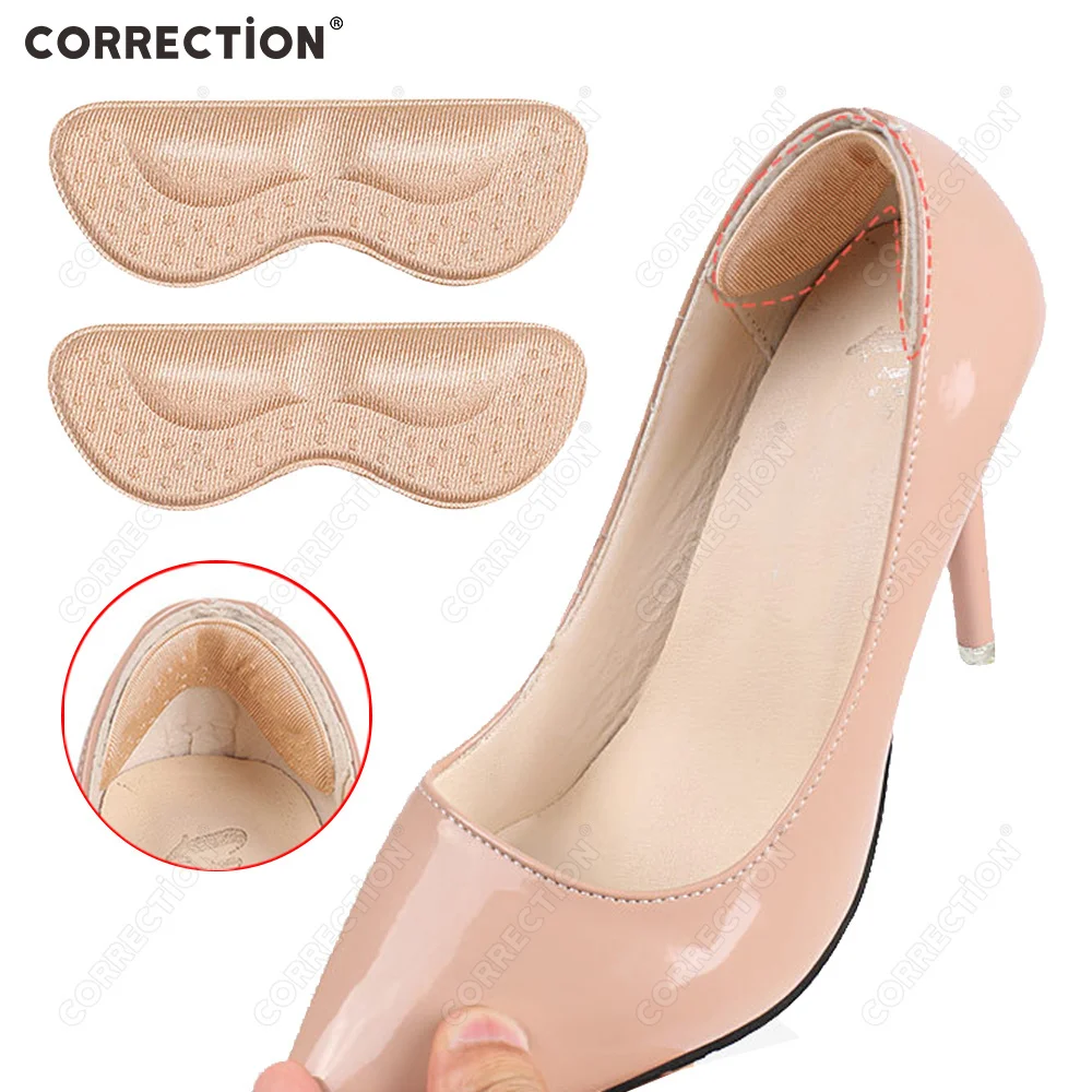 2/4 PCS Women Heel Protector Insoles for Shoes Adjust Size Adhesive High Heels Pads Liner Stickers Pain Relief Foot Care Insert