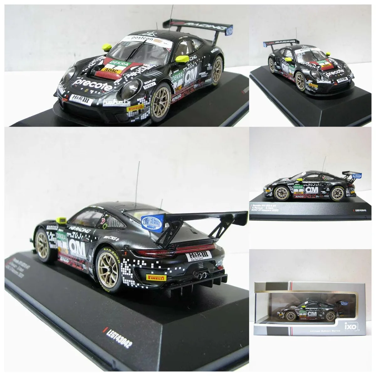 

Модель IXO Diecast в масштабе 1:43 PORSCHE 911 GT3 R # 7 2020 LEGT43042 Модель автомобиля из сплава