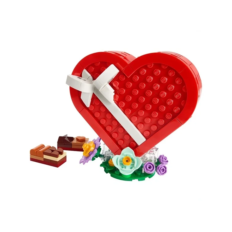 LEGO Celebration Collection, Heart Shaped Box Chocolate Plastic Building Blocks 172pcs 40759 40759-