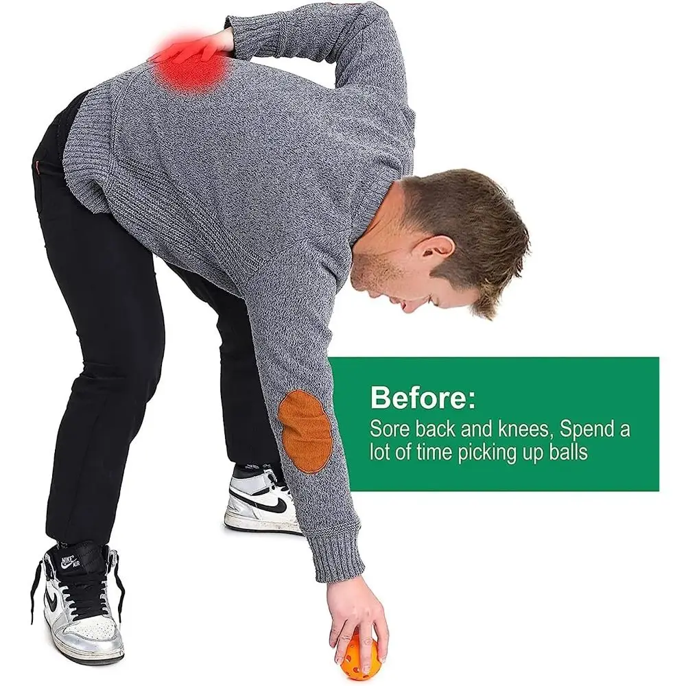 

Силиконовые шарики для пиклбола, сборщик ретривера без изгиба поверх весла для пиклбола, верхняя часть весла для пиклбола, легкая атака