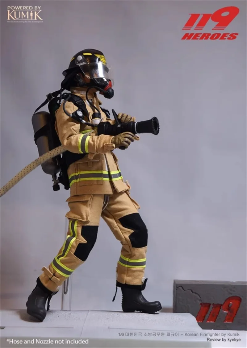 KUMIK KMF23-F02 1/6 Male Soldier Firefighter Joo Ji Hoon Kim Rae Won High Quality Model Toys 12\'\' Action Figure In Stock