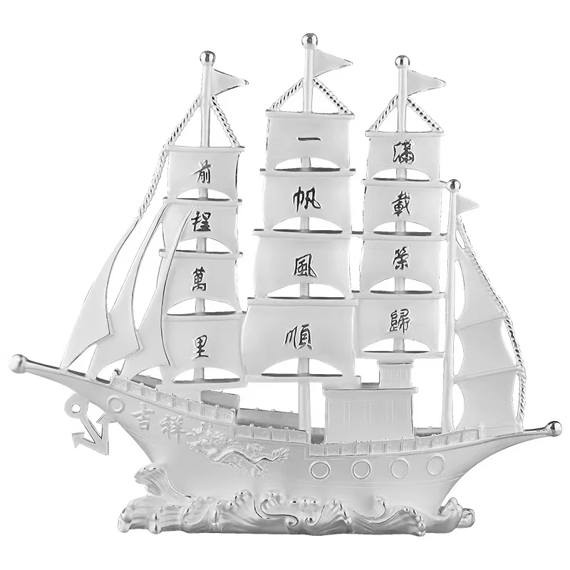 Sterling silver smooth sailing, silver sailboat ornaments, home office crafts