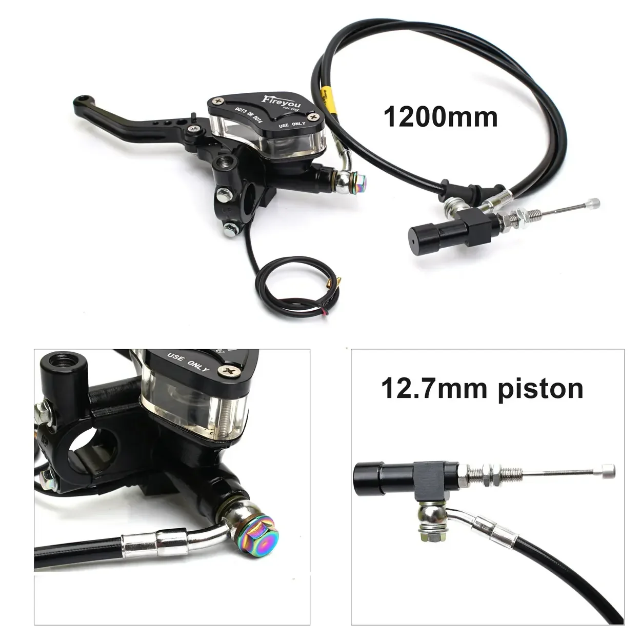 

Motorcycle Hydraulic Clutch Kit Brake Master Cylinder Oil Hose Brake Levers Kit For Honda Yamaha Suzuki Kawasaki Dirt Bike