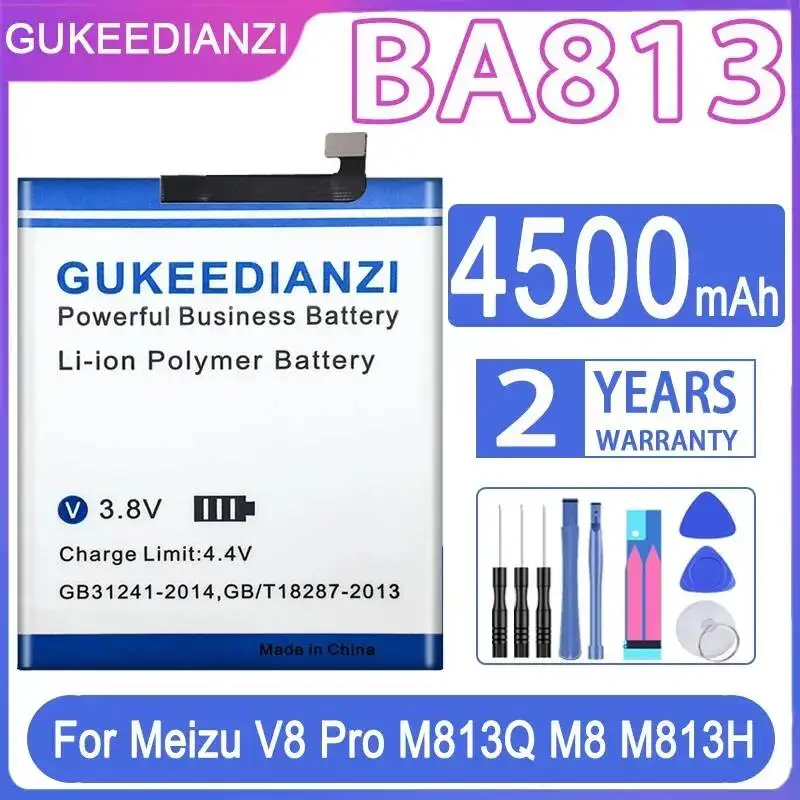 

4500mAh For Meizu V8 Pro M813Q M8 M813H BA813 Mobile Phone Battery Reliable Power Supply