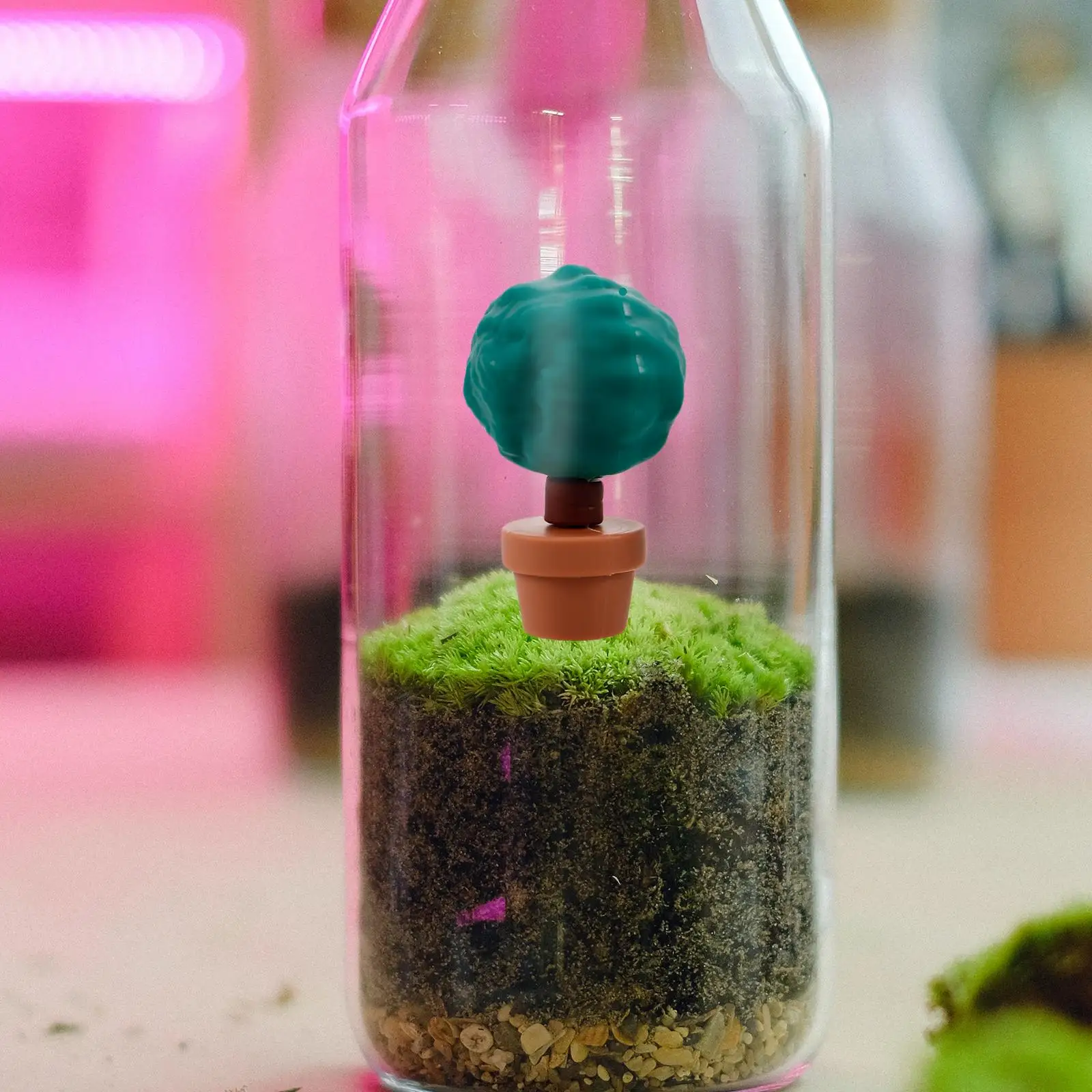 20 Uds Mini plantas adorables Material de goma suave decoración de jardín  japonés árboles cosas en miniatura para manualidades escritorios  estanterías pequeñas / Juguetes para bebés y niños pequeños, image size:1600x1600