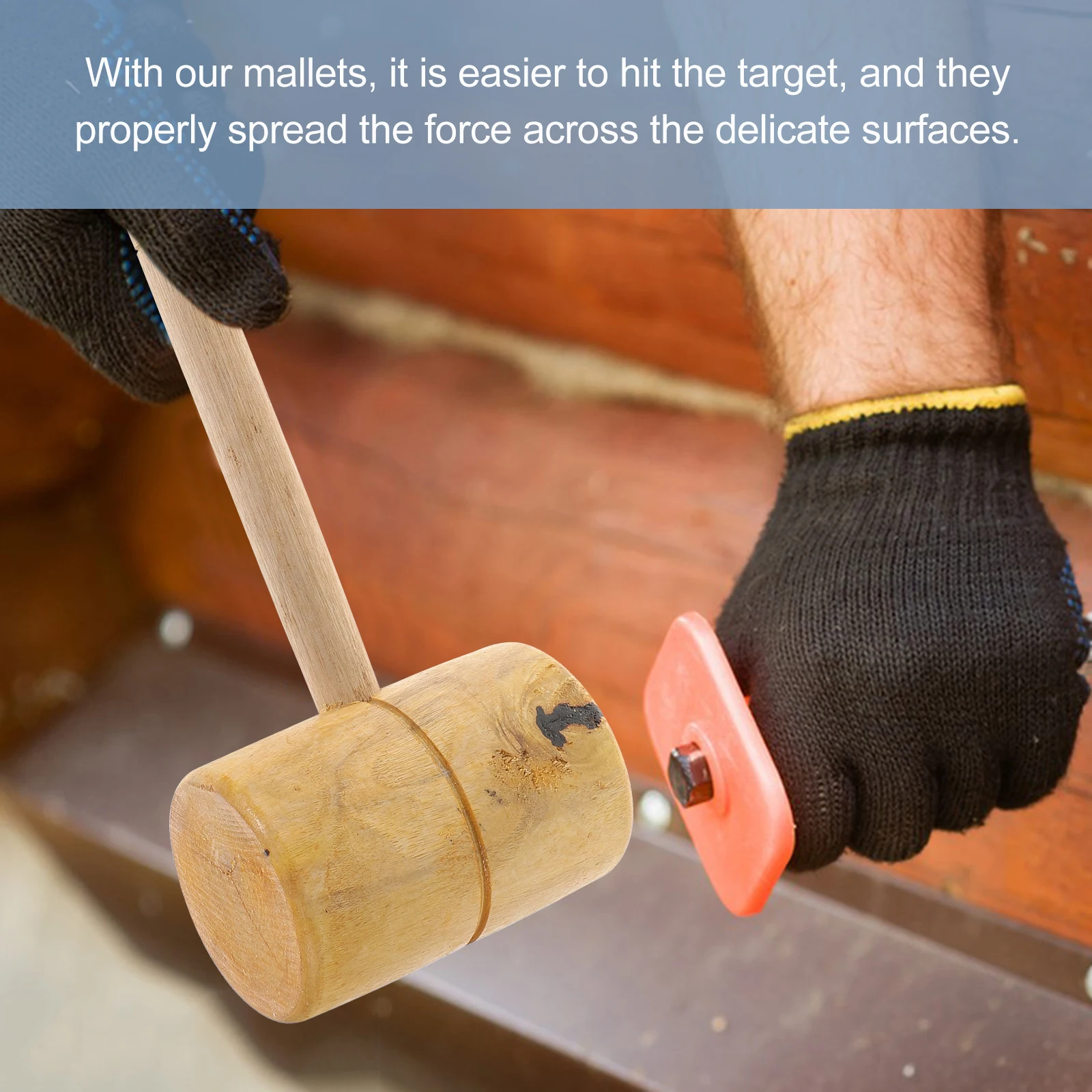 

Surface Wooden Wooden Carpenter Hammer Hammer Woodworking Mallet Wood Woodworking Tools Lightweight Crab Mallet