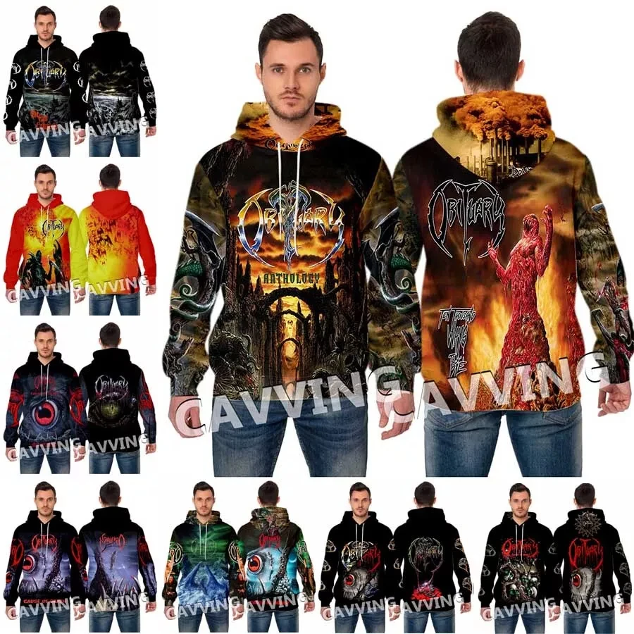 

Толстовки с капюшоном Rock Obituary, толстовки с 3D принтом для мужчин и женщин, трендовый спортивный костюм в стиле хип-хоп, пуловер, пальто большого размера, Harajuku Y2k, мужская одежда