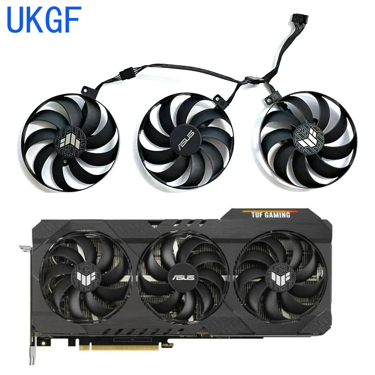 Brand new 3 fans 7PIN CF9010U12D PLD09210S12H suitable for ASUS TUF RTX 3060 3060 TI 3070 3080 3080Ti RTX3080 RTX3070 3090