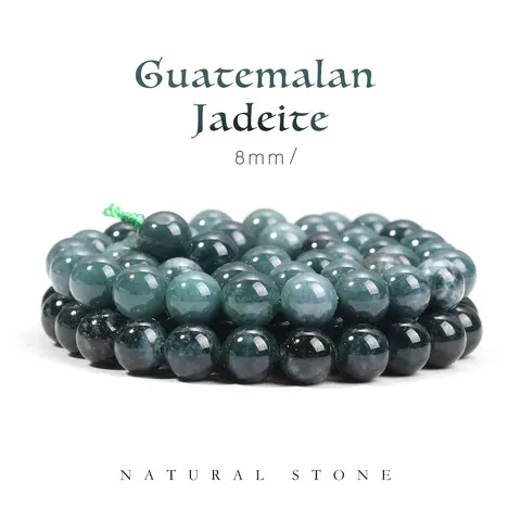 Guatemalan Jadeite  Natural Gemstone Round Loose Beads for DIY Jewelry Bracelet Necklace Earrings Factory Direct Beads
