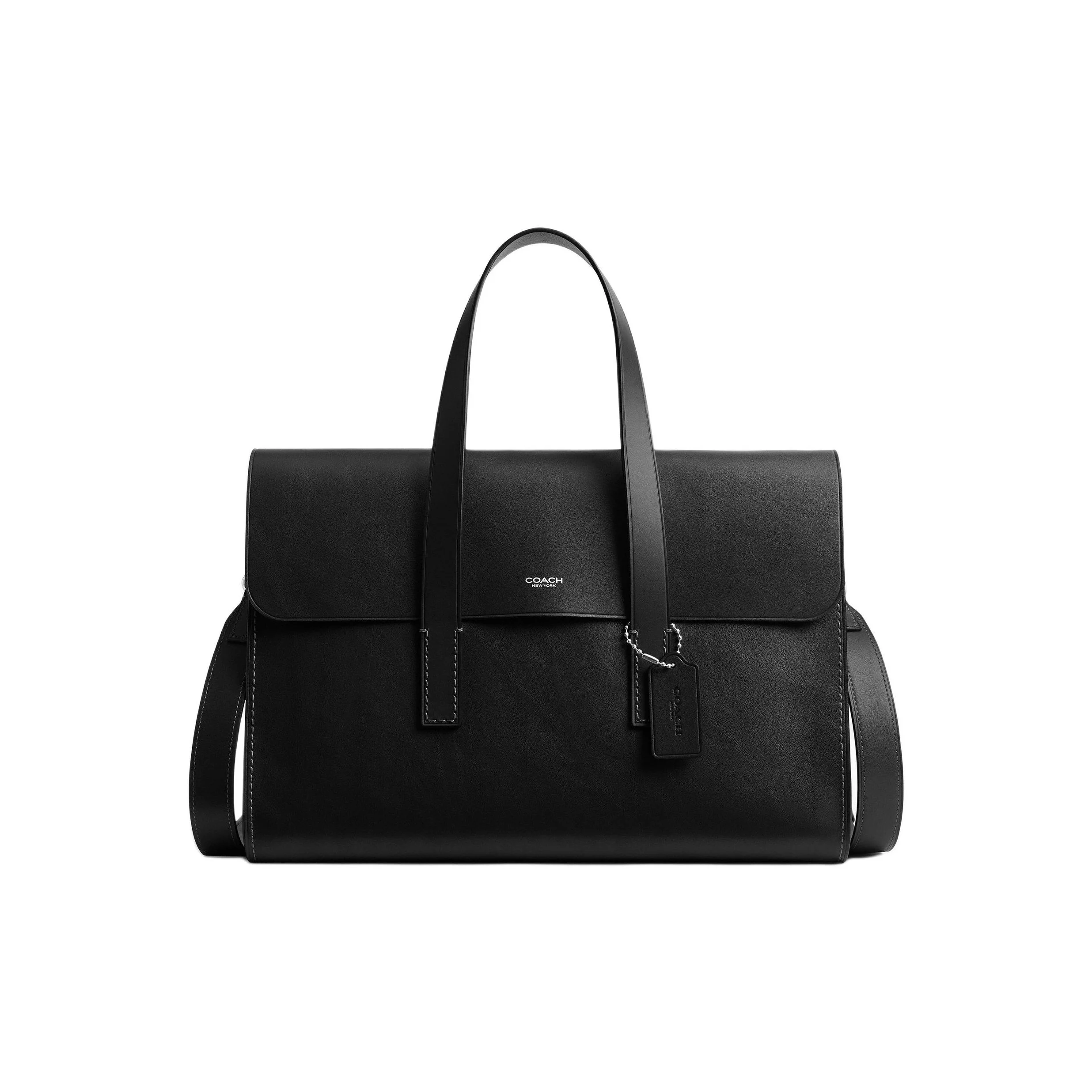COACH Cow Leather One Shoulder Crossbody Handheld Briefcase Large Men's Black CCB55-BLK