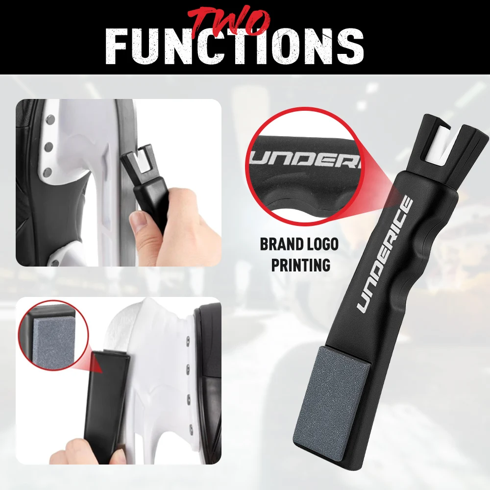 PRO Handheld Blade Sharpener Head Ice Hockey Sharpener Hockey Accessory For Figure Skating/Skates Sharpening Stone
