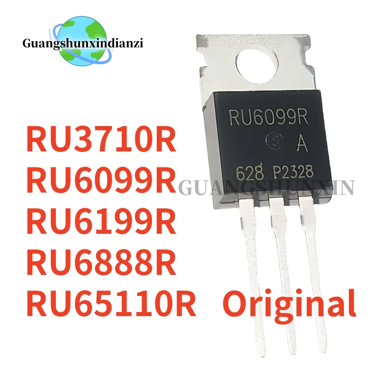 10pcs/lot Brand New Original RU6099R RU6888R RU65110R RU3710R RU6199R TO-220 RU6099 RU6888 RU65110 RU3710 RU6199