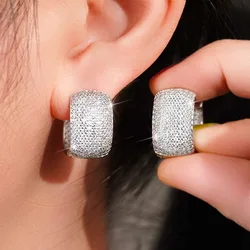 2024 New Arrival Trendy Silver Color Earrings for Women Anniversary Gift Jewelry Wholesale E8451