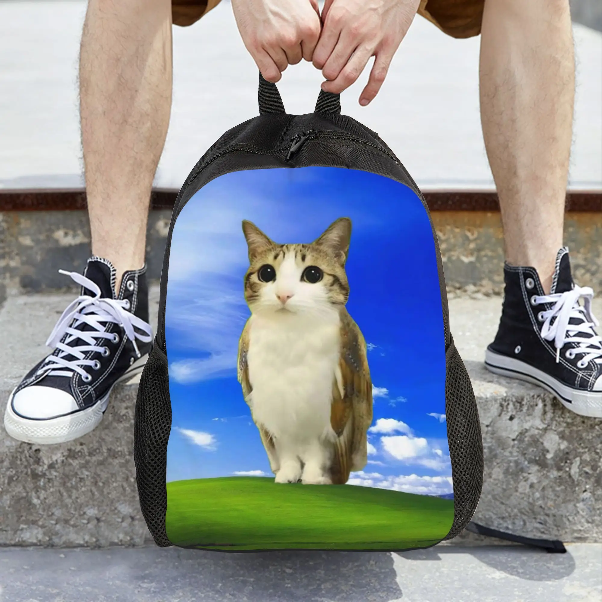 

Женский рюкзак Meowl Cat Owl Meme, классический школьный рюкзак для студентов, компьютерный рюкзак, дорожный рюкзак для подростков