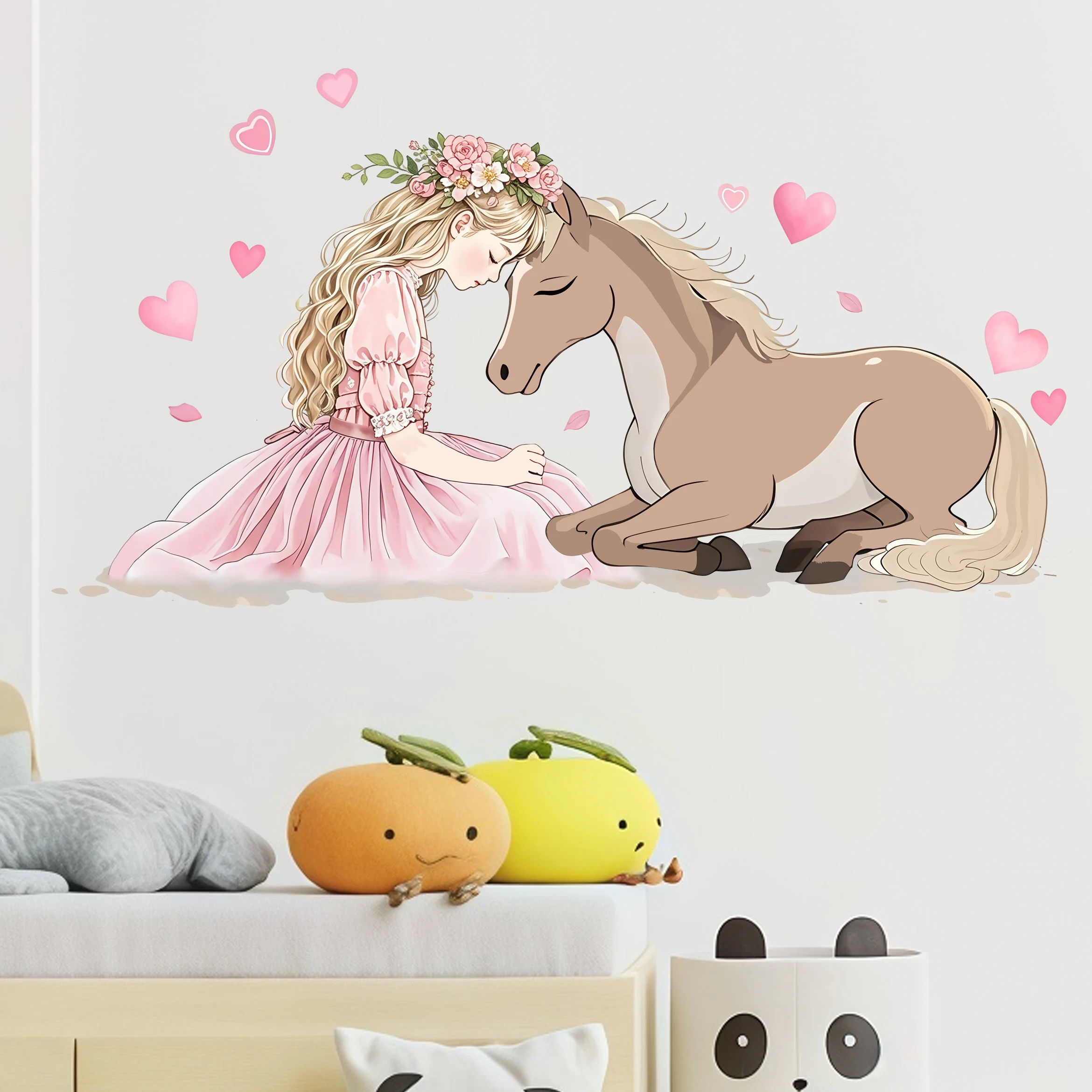 สติ๊กเกอร์ติดผนังลายม้าแสนโรแม - Pvc Panel Background บทวิจารณ์และราคา