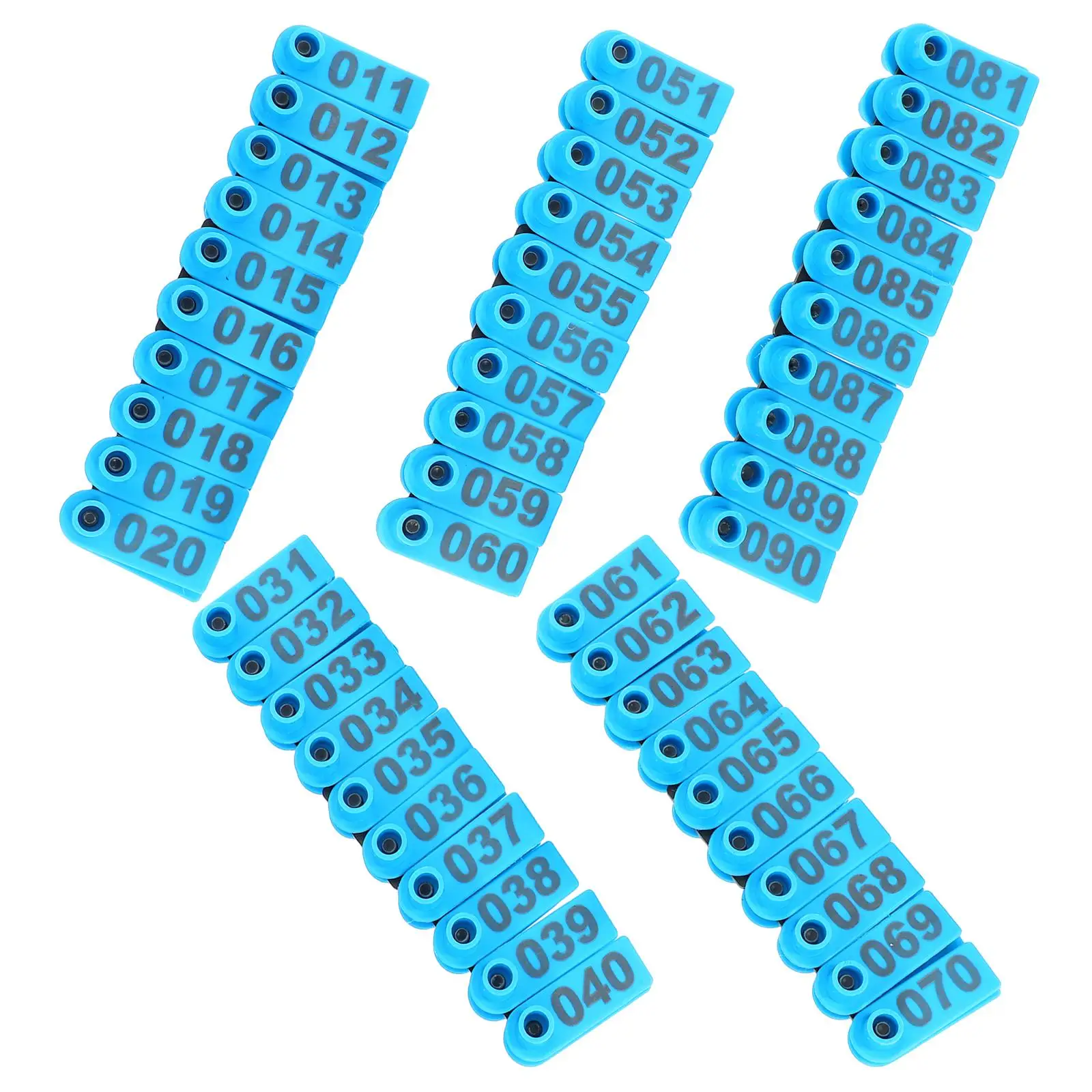 

100pcs Sheep Tags Cattle Goat Animal Cattle Ear Tag Kit Identification Farm Use Number Signs Veterinary Pet Supplies