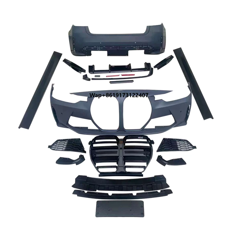 

For 3 Series F30 Car Bumper Body Kit Front Bumper Rear Bumper Side Skirts Upgrade G80 M3 Style Bodykit