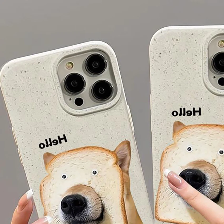 아이폰 16 15 14 13 프로 12 11 맥스 플러스 16프로용 재미있는 강아지 폰 케이스, 맞춤형 폰 케이스, 창의적인 15프로맥스 커버 하드 쉘